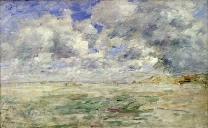 Ciel orageux au-dessus de la plage de Trouville, c.1894-97